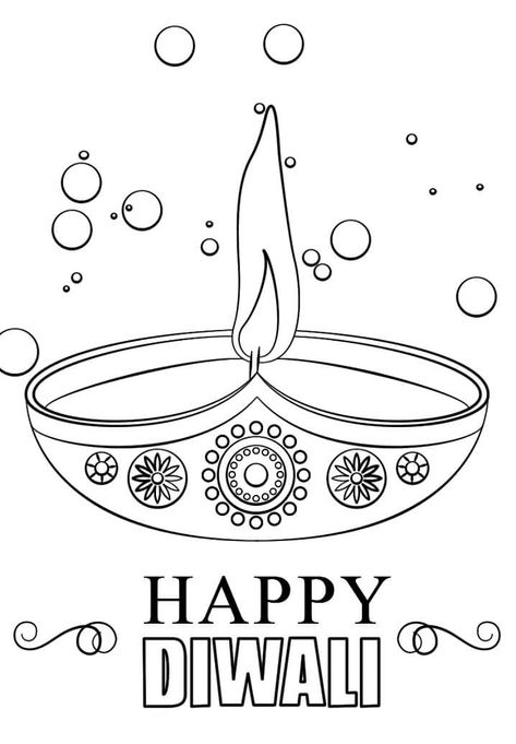 Diwali Coloring Pages - Best Coloring Pages For Kids Diwali Colouring Pages, Diwali Coloring Pages, Diwali Greeting, Happy Diwali, Colouring Pages, Coloring Page, Diwali, Coloring Pages