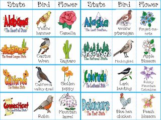 State Birds, Flowers, & Trees FREE Printables | Homeschool Giveaways Us Geography, Montessori Geography, Teaching Geography, States And Capitals, Homeschool Geography, Homeschool Social Studies, The 50 States, State Symbols, My Father's World