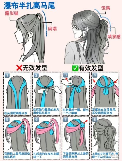 Cool Hair Designs, Hair Style Korea, Hairstyles For Layered Hair, Hair Tutorials Easy, Hair Homecoming, Homecoming Hair, Hair Stylies, Hair Up Styles, Hair Videos Tutorials