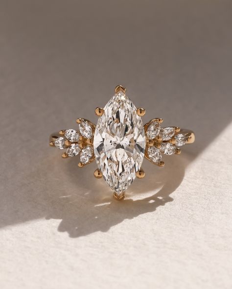 Juicy close ups for those who said 'Yes' to #1 🤍 Follow for more diamond ring and jewellery inspiration ✨ Ring details Anastasia 2.20ct Marquise cut 18k Recycled Gold Finger size J 6-8 weeks from order Ships worldwide #marquisecut #marquisecutdiamond #anastasiaring #londonjewellers #clusterring #uniquering #engagementring Marquis Engagement Rings, Engagement Ring Pictures, Marquise Diamond Ring, Lab Grown Diamond Engagement Ring, Cute Engagement Rings, Engagement Rings Marquise, Lab Grown Diamonds Engagement, Dream Engagement Rings, Marquise Cut Diamond