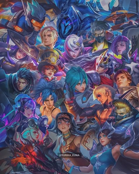 Mlbb 5 Man, Mlbb Group Photo, Mlbb Tournament Poster Design, Mobile Legends All Heroes In One Pic, Mobile Legend Photo, Mobile Legends Heroes All, Mobile Legends Picture, Mobile Legend Tournament Poster, Mlbb Photo