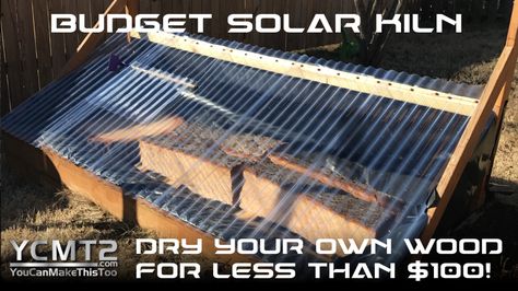 Budget DIY Solar Kiln Solar Kiln, Wood Turning Blanks, Off Grid Survival, Wood Kiln, Diy Budget, Wood Router, Wood Turning Projects, Cool Woodworking Projects, Backyard Diy Projects