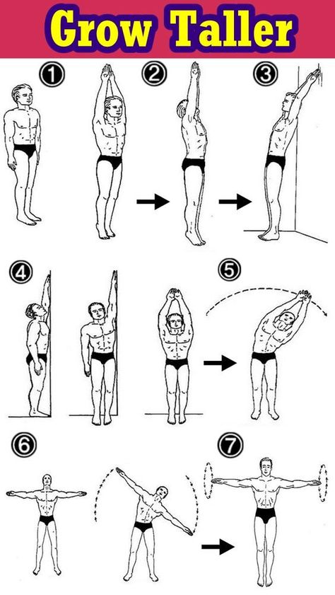 Tips To Increase Height, Get Taller Exercises, How To Get Tall, Grow Taller Exercises, Taller Exercises, Increase Height Exercise, Height Growth, Grow Taller, Workout Chart