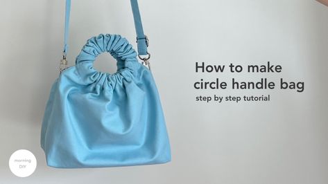 Ring Handle Bag, Diy Bags Tutorial, Make Ring, Coffee Sachets, Circle Handle, Sachet Bags, Round Handle, Diy Crafts For Kids Easy, Ring Handle