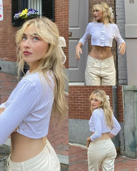 sabrina carpenter aesthetic Sabrina Carpenter Style, Sabrina Carpenter Outfits, American Beauty, Sabrina Carpenter, Outfits Casuales, Cute Fits, Hair Inspo, Spring Outfits, Fashion Inspo Outfits