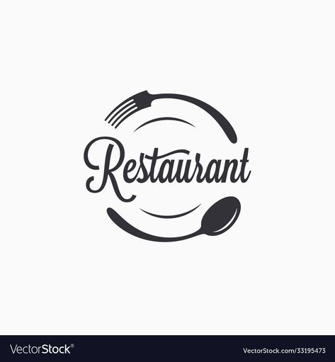 Logo Of Restaurant, Fork Spoon Logo, Logo Sendok Garpu, Resturant Logo Design, Restaurant Logos Design, Spoon And Fork Logo, Restaurant Logo Design Ideas, Restaurant Logo Ideas, Restaurants Logo