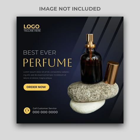 Perfume Template, Real Estate Social Media Templates, Social Media Images Design, Elegant Perfume, Cosmetics Advertising, Small Business Instagram, Fashion Poster Design, Graphic Design Tutorials Learning, Perfume Ad