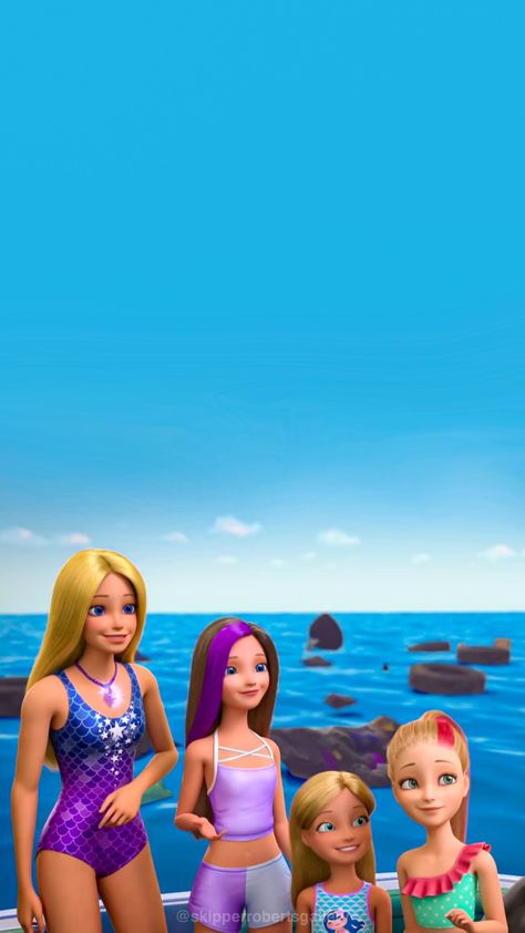 Barbie And Ken Wallpaper, Sally Bollywood, Skipper Roberts, Ken Wallpaper, Barbie Dream House Adventures, Chelsea Barbie, Easter Saturday, Barbie And Her Sisters, Barbie Mermaid