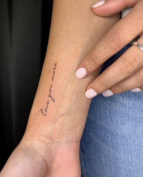 Handwriting Tattoos, Writing Tattoos, Petite Tattoos, Wrist Tattoos For Women, Classy Tattoos, Cute Tattoos For Women, Discreet Tattoos, Dainty Tattoos, Subtle Tattoos