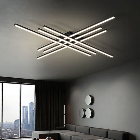 Vaulted Ceiling Foyer, Cheap Ceiling Lights, Long Room, Chandelier Led, Recessed Ceiling Lights, Apartment Decoration, World Design, Recessed Ceiling, Living Room Ceiling