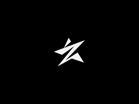 Great work from a designer in the Dribbble community; your best resource to discover and connect with designers worldwide. S Star Logo, Z Logo Design, Logo Sketch Design, Star Logos, Watermark Logos, Minimalist Logo Branding, Stars Logo, Lightning Logo, Logo Star