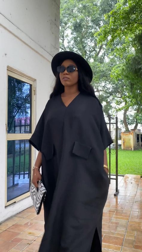 Classy Bubu Gown, Black Ankara Dress African Style, Bubu Designs For Ladies, Kaftan Dress For Ladies, Ladies Kaftan Styles, Trendy Bubu Gown Styles 2023, Chiffon Gowns For Ladies, Plain Bubu Gown Styles, Bubu Gowns For Ladies