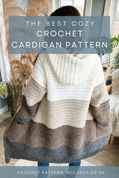 Easy Free Crochet Cardigan Pattern, Overall Crochet Pattern Free, Color Block Crochet Sweater Pattern, Hooded Cardigan Crochet Pattern Free, Crochet Patterns Sweaters & Cardigans, Crochet Raglan Cardigan, Crochet Long Cardigan Pattern Free, Crochet Cardigans For Women, Crochet Cardigan Pattern Free Women