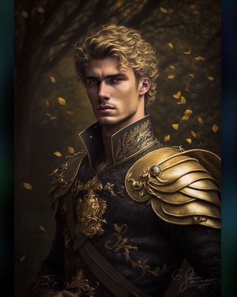 Shauna McKee🧚🏼‍♀️ on Instagram: "“I’m a broken man, Emrys. I’m different to that person in the woods last time. I’m different to the boy you grew up with. I worry the darkness within me will eat me alive.” Prince Finnian from Our Broken Mirrored Soul — releasing 4/4/23 🌌⚔️ #fantasyromance #fantasyromancebooks #ourbrokenmirroredsoul #aiart #ai #procreate #procreateart #characterart #fantasyart #bookstagram #booktok #bookstagramuk #bookstagrammer #bookish #romancebooks #bookishpost" Fantasy King Art, Blond Prince, Fantasy Prince, Fae Prince, Prince Art, Character Inspiration Male, Eat Me, A Prince, Fantasy Male