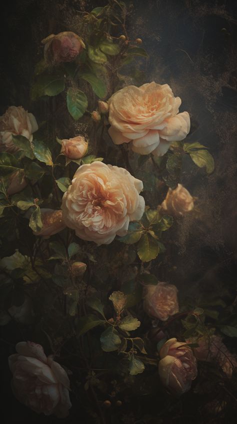 Aesthetic Wallpaper Android Vintage, Classic Art Flowers, Classic Background Aesthetic, Aesthetic Wallpaper Flower Vintage, Vintage Iphone Theme Ideas, Vintage Roses Aesthetic, Classic Aesthetic Wallpaper, Classic Wallpaper Iphone, Elegant Wallpaper Aesthetic