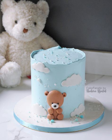 Teddy Bear Birthday Cake, Teddy Cakes, Cake Designs For Girl, Pastel Baby Shower, Cake Boy, Teddy Bear Cakes, Baby Shower Cakes For Boys, 1st Birthday Cakes, Mini Cakes Birthday