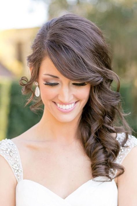 30 Captivating Wedding Hairstyles For Medium Length Hair Side Updo, Wedding Hair Side, Wedding Hairstyles For Medium Hair, Side Swept Hairstyles, Wedding Hairstyles Medium Length, Elegant Updos, Wedding Hair Ideas, Side Hairstyles, Wedding Hair Styles