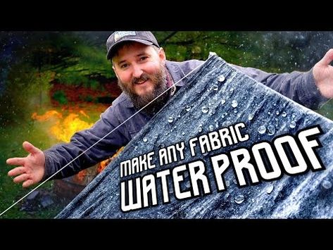 A Better Way to Waterproof Fabric - YouTube Waterproof Material Fabrics, Diy Waterproof Fabric, How To Waterproof Fabric, Craft Candles, Tyvek Bags, Water Proofing, Waterproof Tarp, Backyard Kids Play Area, Waterproofing Fabric