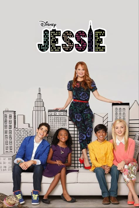 2000s Disney Shows, Jessie Tv Show, Jessie Disney Channel, American Horror Story Movie, Kevin Chamberlin, Hey Jessie, Karan Brar, Movie Character Posters, Disney Jessie