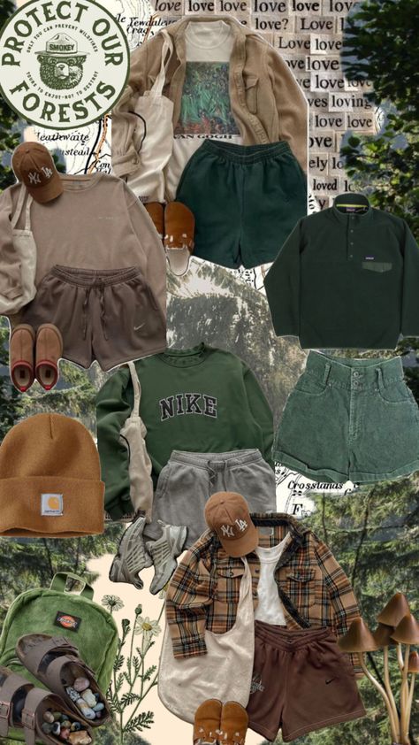 granola #granolagirl #granola #campingoutfits #granolafashion #granolaoutfit #granolagirlaesthetic #camping #campingaesthetic #granolagirlvibes #pnw #green #earth #forest #nationalparks Granola Bedroom, Granola Girl Outfits, Granola Outfits, Hiking Outfits, Thanksgiving Outfits, Shotting Photo, Earthy Outfits, Green Earth, Neue Outfits