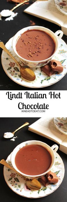 Italian Hot Chocolate Recipe, Italian Hot Chocolate, Hot Chocolate Drinks, Chocolate Caliente, Hot Chocolate Bars, Hot Chocolate Recipes, Köstliche Desserts, Chocolate Drinks, Hot Beverages