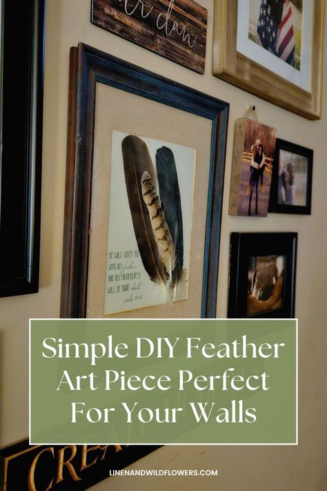 Feather Art Projects, Feather Crafts Diy, Diy Feather, Feather Wall Decor, Hunting Diy, Nature Room, Unique Gallery Wall, Colorful Paintings Acrylic, Feather Wall Art