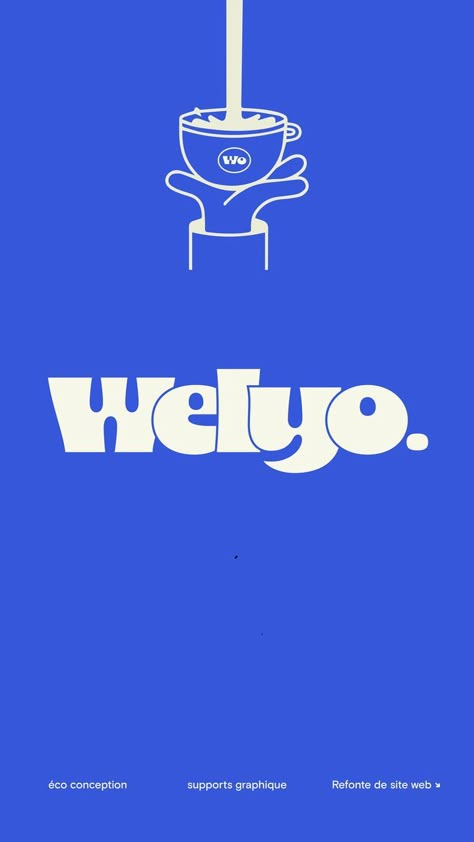 ☕️ WELYO • LOGO BOLD SANS SERIF FONT • DESIGN 2024 •  Funky, loud, and cutely proud kinda font profesionallogodesigner #logon #designlife🚀. Logo Design Graphics, Cute Logo, Food Logo Design, Professional Fonts, Cafe Logo, Stylish Fonts, Bold Logo, Food Logo, Bold Fonts