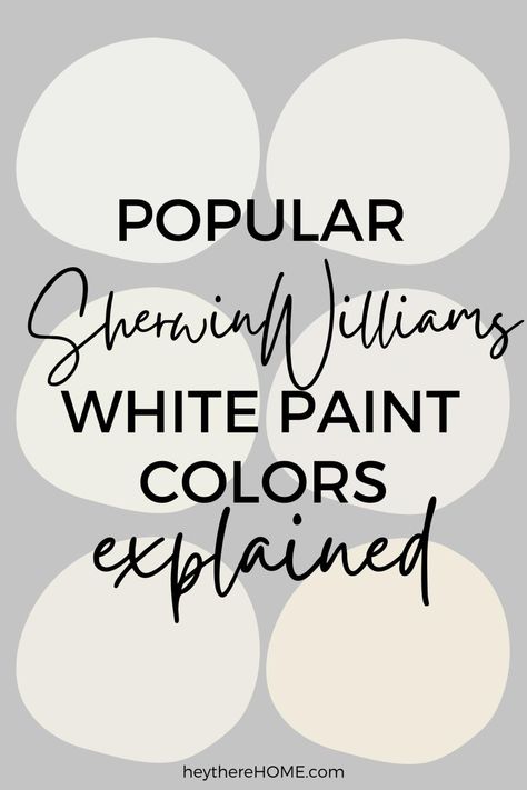 6 Top Sherwin Williams White Paint Colors Explained Sw Best White Paint Colors, Sherwin White Paint Colors For Walls, Paint Schemes Interior Whole House Sherwin Williams, Sanctuary White Sherwin Williams, Sherwin Williams Cloud White, Sherwin Williams White Interior Paint, White Grey Paint Sherwin Williams, Sherwin Williams Whole House Palette Farmhouse, Interior Sherwin Williams Paint Colors