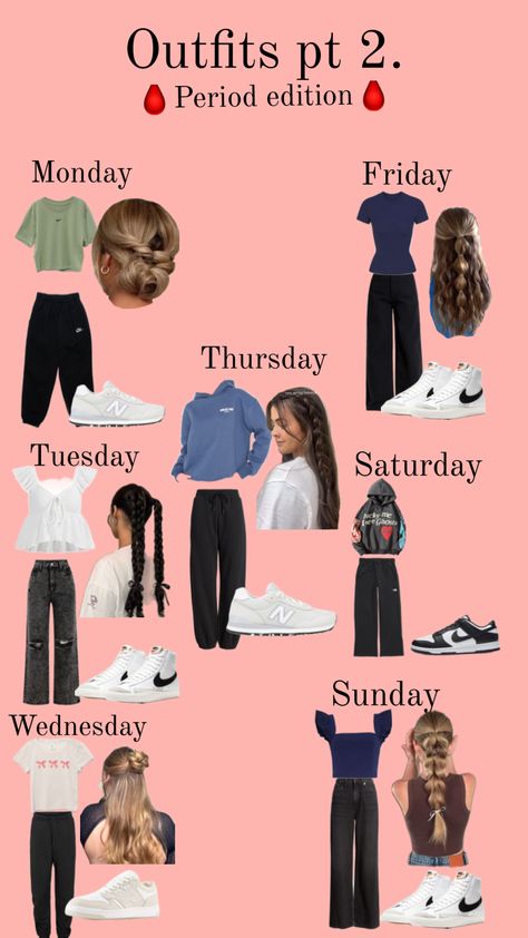 Period outfit! Outfits For When You're On Your Period, Period Workout Outfit, Outfits To Wear On Your Period School, All Nighter Outfit, What To Wear When You're On Your Period, Outfit Ideas For Period Days, Period Week Outfits, Outfits To Wear When You’re On Your Period, Outfit Ideas For When On Period