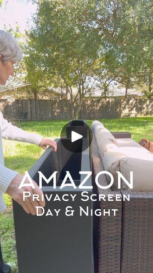 39K views · 338 reactions | https://urlgeni.us/amzn/Privacyscreenatnight 🙌 I’m obsessed!🤩 Create a beautiful privacy screen out of cedar trees and these tall planters… that looks amazing during the day AND night with these simple solar lights! That was easy! 🙌#amazonhome #amazonfinds #amazonmusthaves #homehacks #outdoorliving #backyardgoals #summernights | The Design Twins | The Design Twins · Original audio Privacy Planter, Patio Privacy Screen, Patio Privacy, Path Ideas, Cedar Garden, Privacy Panels, Tall Planters, Cedar Trees, Front Patio