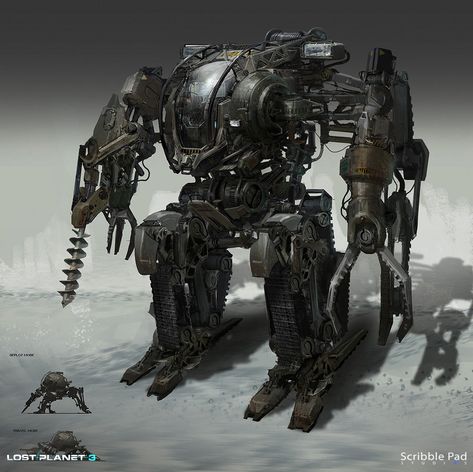 ArtStation - Lost Planet 3 - Mech Design, Scribble Pad Studios Machiavelli The Prince, Lost Planet 2, Mecha Armor, Powered Armor, Lost Planet, Planet Art, Mech Design, Battle Suit, Planet Fitness