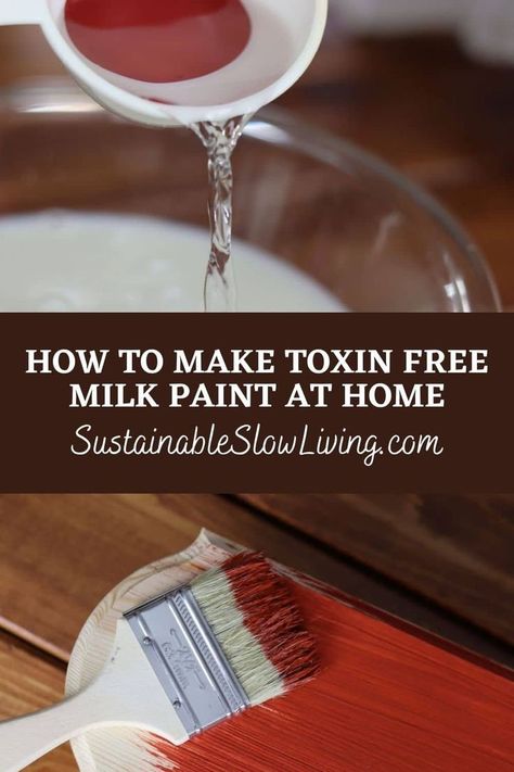 This toxin free milk paint tutorial will show you how to make an inexpensive, quick, and easy paint for all of your small woodworking projects. How To Make Milk Paint Recipes, How To Make Milk Paint, Diy Milk Paint Recipe, What Is Milk Paint, Milk Paint Diy, Milk Paint Recipes, Milk Paint Furniture, Natural Cleaning Products Diy, Milk Paint Colors