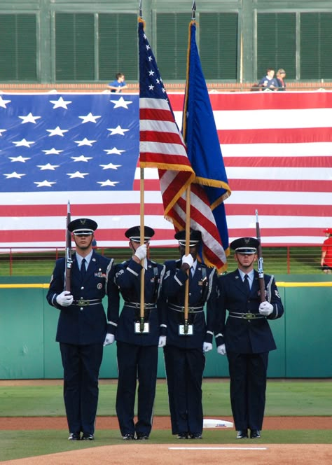 United States Air Force Color Guard Us Air Force Dress Uniform, Us Air Force Uniform, Air Force Uniform, Air Force Pictures, Air Force Uniforms, American Patriotism, Patriotic Pictures, American Flag Wallpaper, Military Pride