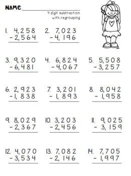 Addition With Regrouping Worksheets 4th Grade – Kidsworksheetfun