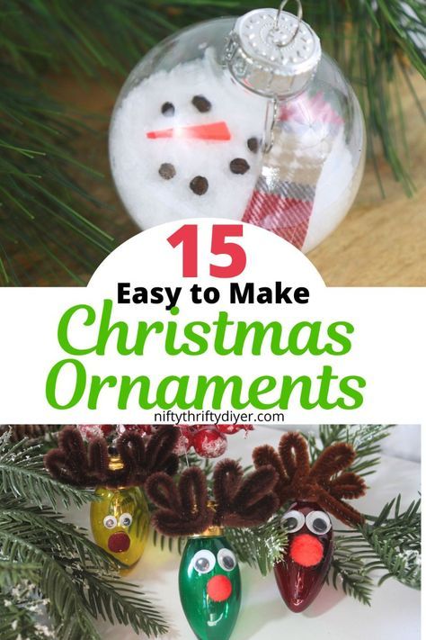 DIY Christmas Ornaments For Kids- Create unforgettable memories with these 15 DIY Christmas ornaments for kids! These easy and fun homemade ornaments are perfect for adding a personal touch to your holiday decor. Gather your little ones and enjoy quality time crafting snowmen, stars, and more during the winter break. These kid-friendly Christmas crafts make wonderful gifts and keepsakes to treasure for years to come. Get ready to fill your tree with creativity and festive joy with these easy kids Christmas ornaments this holiday season! Plastic Ornaments Diy Kids, New Baby Ornament Diy, Kid Friendly Ornaments Diy, Christmas Ornaments For Kids To Make Diy, Easy Christmas Ornaments For Kids Diy, Homemade Kids Christmas Ornaments, Gifts Kids Can Make For Christmas, Christmas Craft Ornaments For Kids, Kid Ornaments Diy