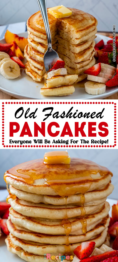 After trying this pancake recipe, I am never buying pancake mix again. It is just as easy to make homemade pancakes as it is to use the mix. I know how tempting it is to just add water, but this old-fashioned pancake recipe makes the most fluffy and light pancakes I have tried. They come out really thick but soft and airy. Fluffy Pancake Mix Recipe, Light Pancakes, Homemade Pancake Mix Recipe, Old Fashioned Pancake Recipe, Easy Pancake Mix, Easy Homemade Pancakes, Homemade Pancake Mix, Pancake Mix Recipe, Homemade Pancake Recipe