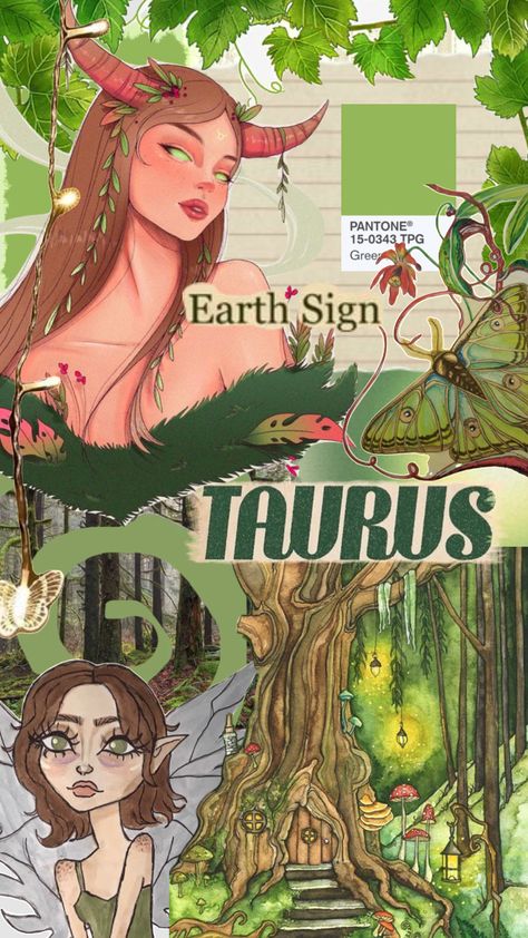 Taurus Phone Wallpaper, Taurus Character Design, Taurus Art Wallpaper, Taurus Zodiac Wallpaper Aesthetic, Zodiac Signs Wallpaper Taurus, Zodiac Aesthetic Taurus, Taurus + Core + Aesthetic, Taurus Fairy, Zodiac Sign Taurus Wallpaper