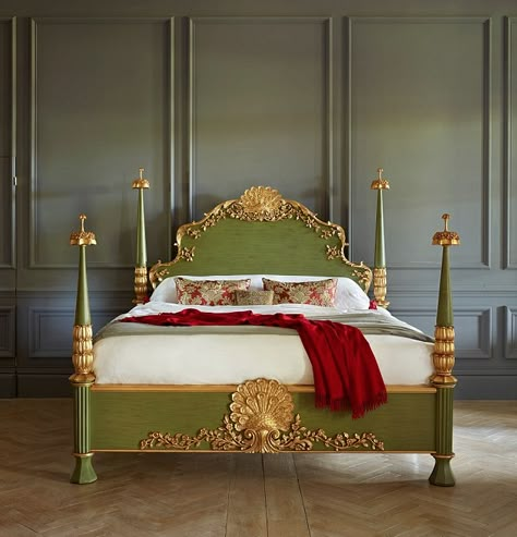 Heritage Bedroom, Bed Frames Uk, Bed Inspired, Bedroom Accents, Interior Furniture Design, Victorian Bedroom, Designer Bed, High End Furniture, Indian Home Interior