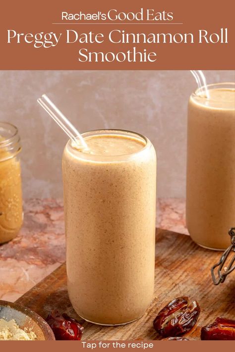 As a self-proclaimed smoothie queen (and registered dietitian), it was only right I came up with a signature smoothie recipe for all of us pregnant girlies. So, let me introduce you to my Preggy Date Smoothie. Tap for the recipe! Premade Smoothie Packs, 3rd Trimester Smoothie, Recipes For Dates Pregnancy, Date Smoothies For Labor, Morning Sickness Smoothie, Smoothies With Dates Pregnancy, Third Trimester Smoothie Recipes, Juicing Recipes For Pregnant Women, Vegan Protein Smoothie Recipes