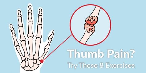 Thumb Exercises, Thumb Pain Relief, Hand Therapy Exercises, Wrist Stretches, Therapy Exercises, Hand Exercises, Hand Pain, Hand Therapy, Joints Pain Relief