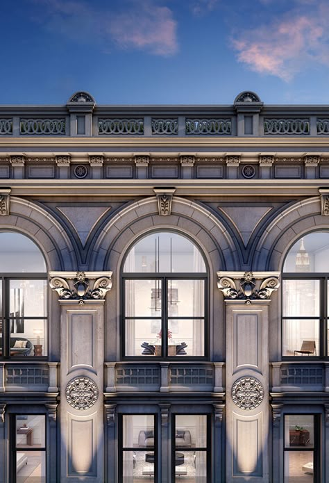 Classical Facade, Tribeca Nyc, معرض فني, Classic Facade, Classical Building, Hotel Facade, Architecture Classic, Hotel Exterior, Facade Architecture Design