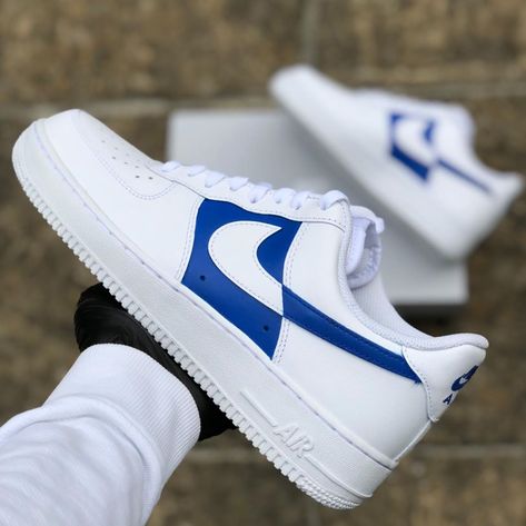 Blue Detail Airforce 1 - Link in bio to purchase customs Black Air Force 1, Custom Nike Air Force, Nike Website, Custom Af1, Nike Air Force 1s, Nike Airforce 1, Air Force 1 Custom, Custom Air Force 1, Custom Nike