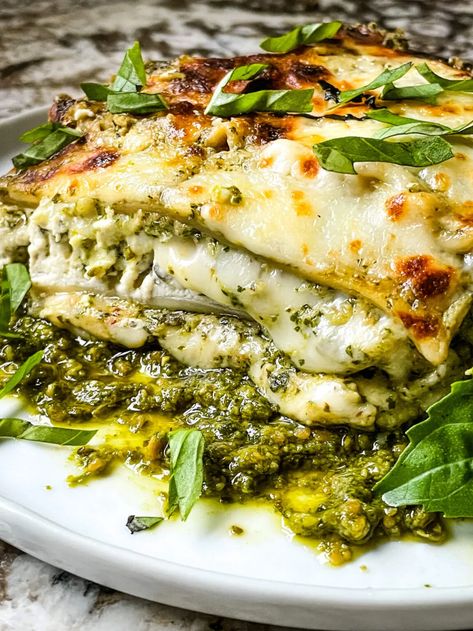 Easy Pesto Pasta Recipes, Creamy Lasagna, Pasta Recipes Quick, Vegetarische Diners, Easy Pesto Pasta, Pesto Lasagna, Vegetarian Lasagna Recipe, Italian Lasagna, Pesto Pasta Recipes