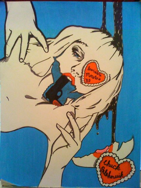 invisible monsters Invisible Monsters, Miss Mosh, Chuck Palahniuk, Art Foundation, Paint Markers, Book Inspiration, Dark Art, Favorite Books, Book Worms