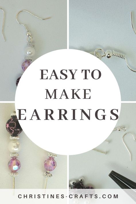 Easy Jewelry Making Ideas, Jewelry For Beginners, Making Jewelry For Beginners, 2022 Jewelry, Diy Jewelry Making Tutorials, Jewelry Making Business, Easy Jewelry, Beaded Earrings Diy, Jewelry Making Earrings