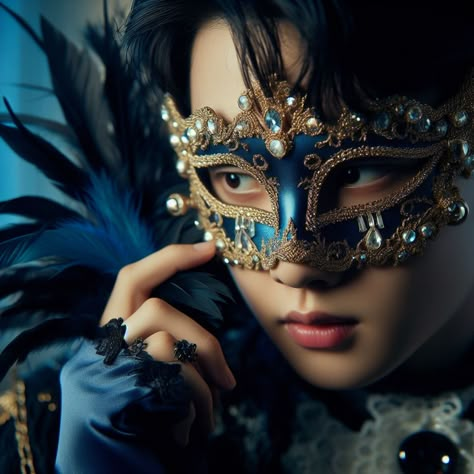 Masquerade Ball Masks For Men, Masquerade Ball Masks, Fancy Aesthetic, Exo Aesthetic, Exo Art, Ball Mask, Art Edit, Exo Fan Art, Exo Kyungsoo