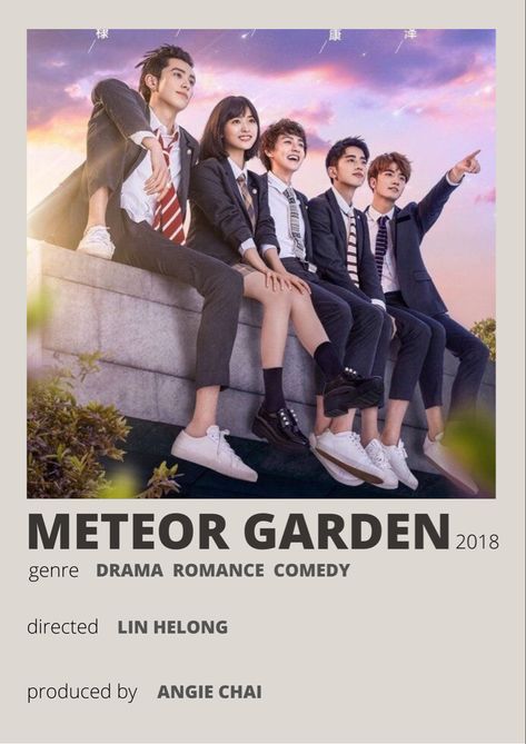 Meteor garden minimalist poster Starfield Library, Movies To Watch Teenagers, Exclusive Club, Movie Card, Korean Drama Series, Mystery Film, Film Posters Minimalist, Korean Drama Tv, Drama Tv Shows