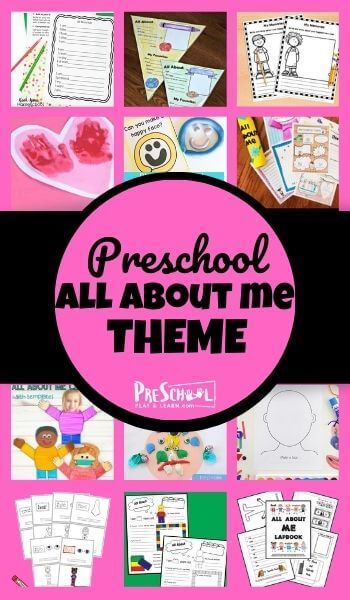 Help your preschool "learn all me" using this All About Me Preschool Theme! Your toddler,  pre-k, and kindergarten child will love these engaging all about me preschool activities, books, free all about me preschool theme printables, and all about me crafts. This all about me preschool lesson is perfect for a week long study any time of the year! All About Me Activities For Toddlers, About Me Crafts, Preschool All About Me, Robots Preschool, All About Me Theme, All About Me Preschool Theme, Dinosaur Theme Preschool, Preschool Theme Activities, Me Preschool Theme