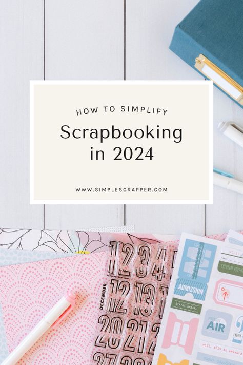 How to Simplify Scrapbooking in 2024 Basic Scrapbooking Ideas, Scrapbook Layering Techniques, 2024 Scrapbook Ideas, Scrapbook For Parents, Easy Scrapbook Layouts, Scrapbooking For Kids, Creative Memories Scrapbooking Layouts Ideas, How To Start A Scrapbook, Easy Scrapbooking Ideas Simple