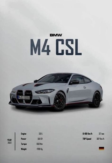 Bmw M4 Csl, Car Poster Design, Bmw Poster, Carros Bmw, Car Brands Logos, Motos Bmw, Serie Bmw, Image Moto, Dream Cars Bmw